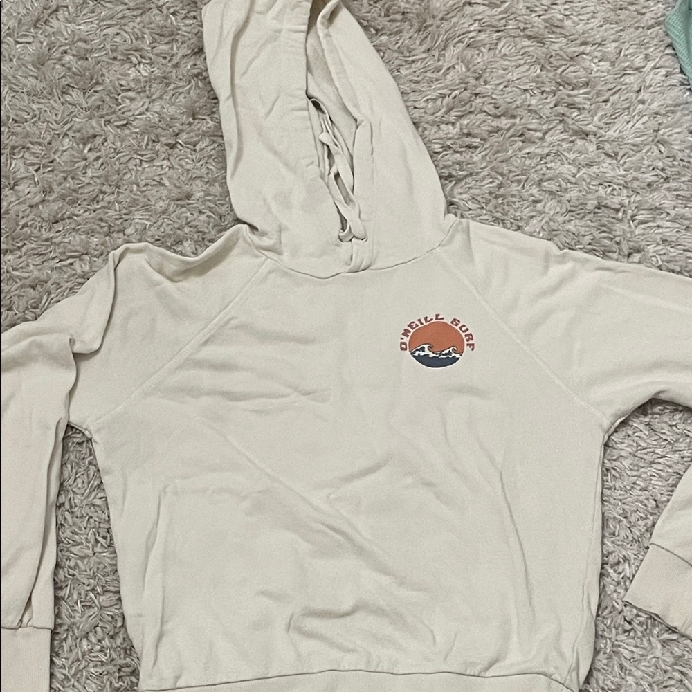 O'Neill Women's Off-White Hoodie Sweater